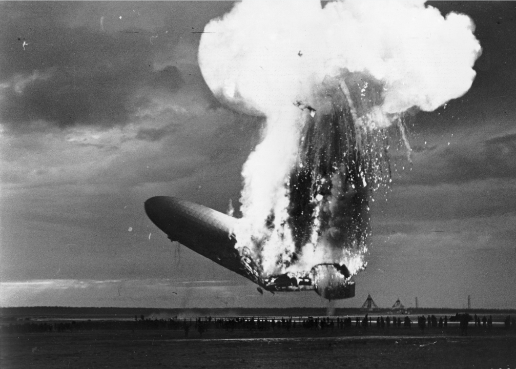 1937: The Hindenburg explosion changes air travel